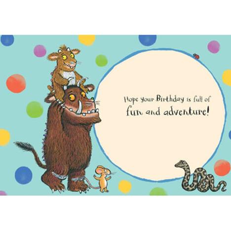 The Gruffalo Four Today 4th Birthday Card Extra Image 1